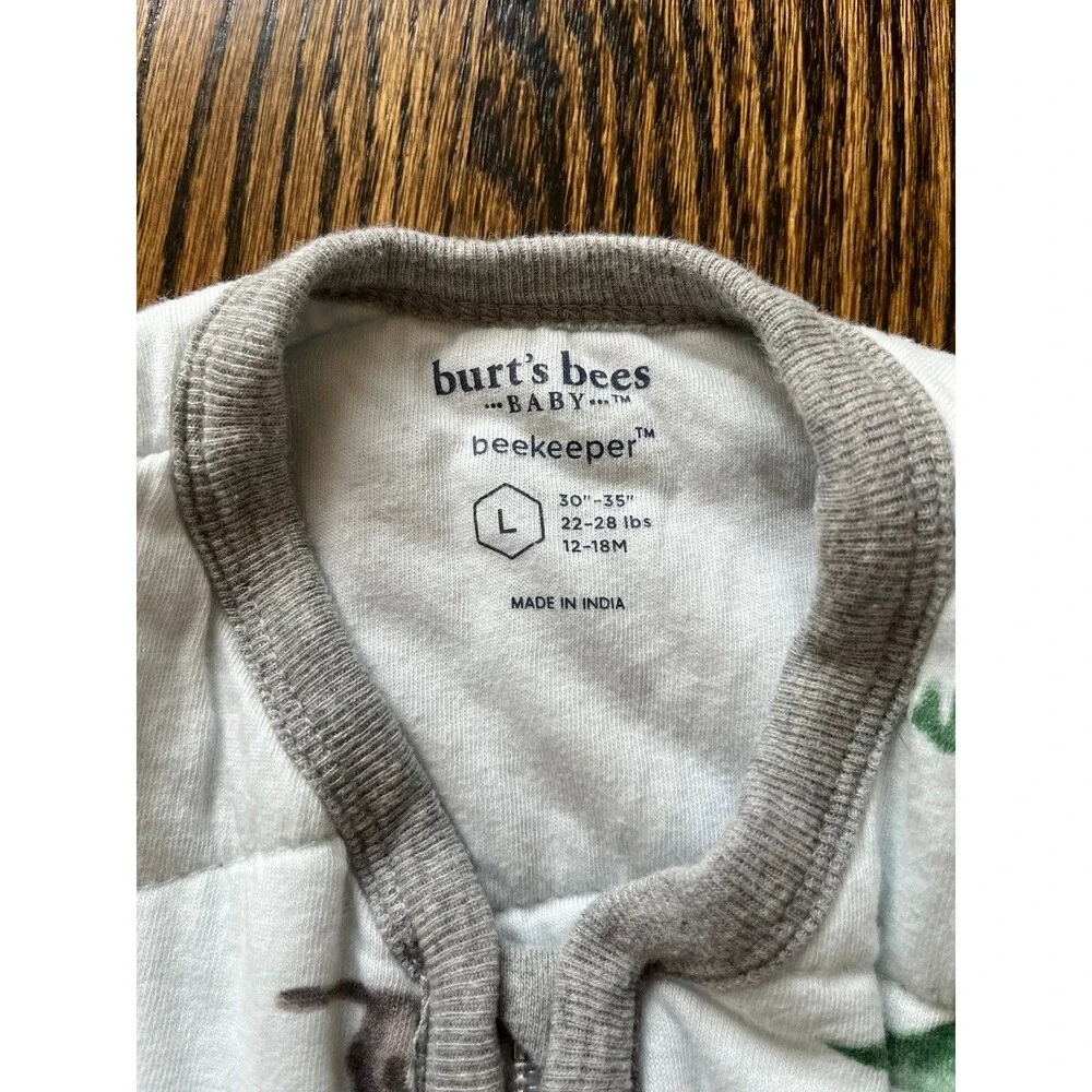 Burt’s Bees Baby Beekeeper 1.5 TOG Sleep Sack Dinosaur Print (L 12-18M)